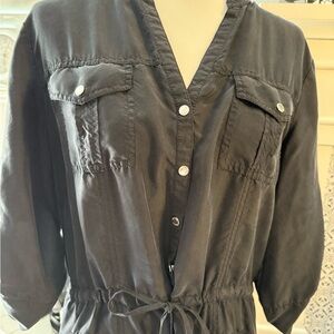 MICHAEL Michael Kors Dark Gray Silk Garment